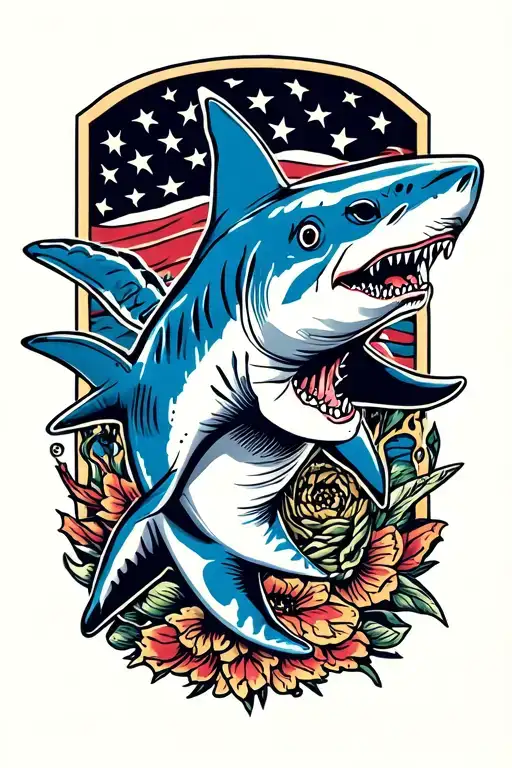 hammerhead shark tattoo design idea