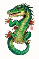 reptile with name tattoo tattoo design idea