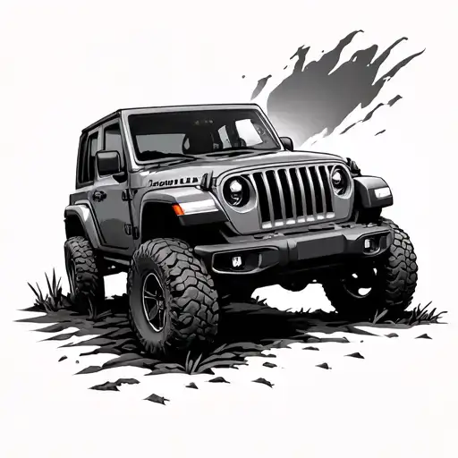 off road/ jeep tattoo design idea