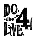 DO.4.LOVE in the same style and font has the rapper 2pac as on his chest the words 2.die.4 tattoo design idea