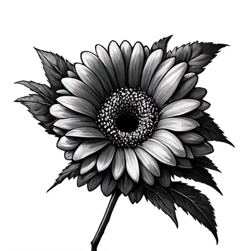 Gerbera tattoo design idea
