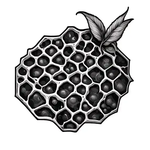 Honeycomb tattoo design idea