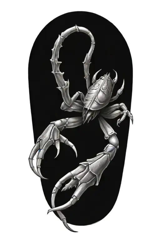 lion scorpion crab tattoo design idea