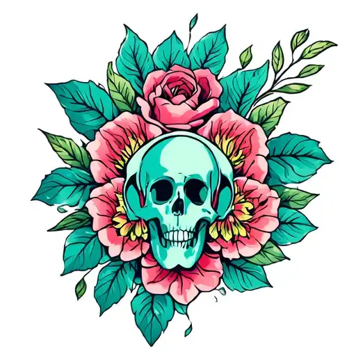 Ovarian Cancer tattoo design idea