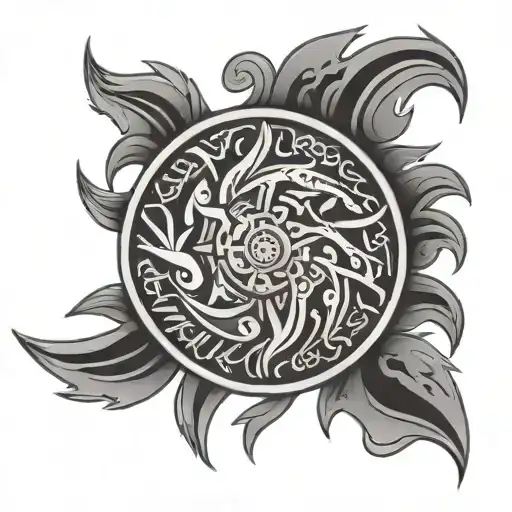 dovdardon lithuanian tribal tattoo design idea