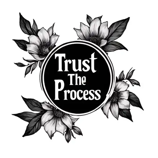 Trust The Process tattoo design idea