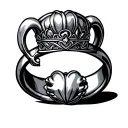 claddagh ring tattoo design idea