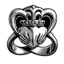 claddagh ring tattoo design idea
