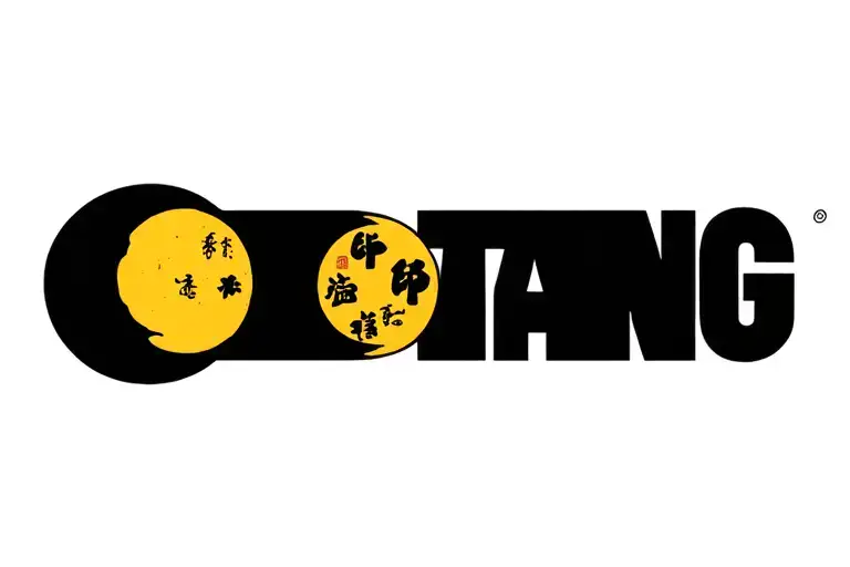 Wu tang clan symbol with moon tattoo design idea