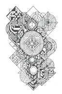 let go let god concept tattoo design idea