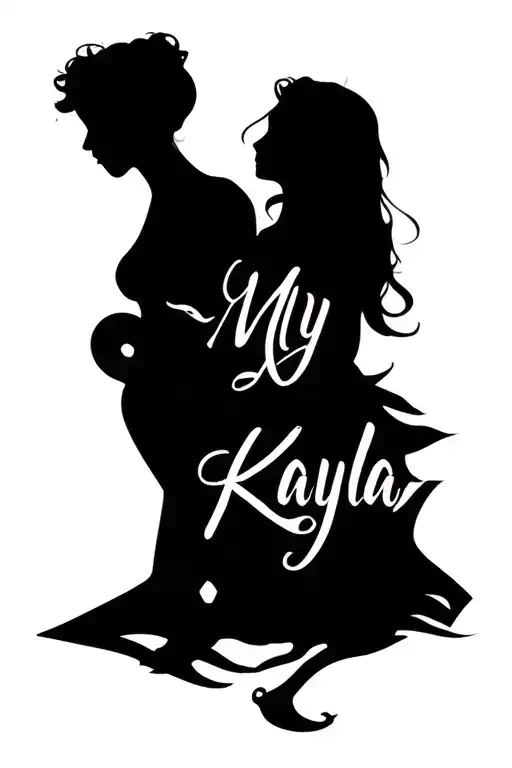 my wife name Kayla tattoo design idea