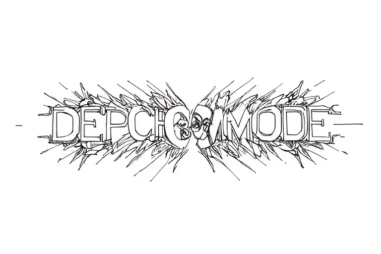 Depeche Mode tattoo design idea