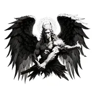 archangel uriel tattoo design idea