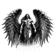 archangel uriel tattoo design idea