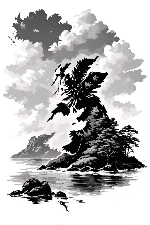 south east coast England moved to America, nature lover tattoo design idea