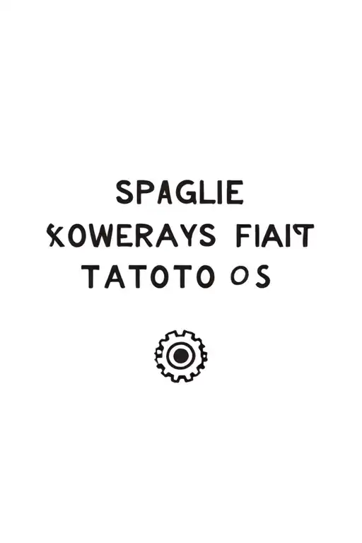 sprockets valves pistons tattoo design idea