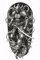 Yoshimitsu Tekken tattoo design idea