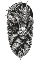 Yoshimitsu Tekken tattoo design idea