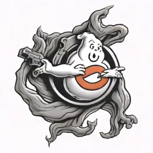 Ghostbusters logo tattoo design idea