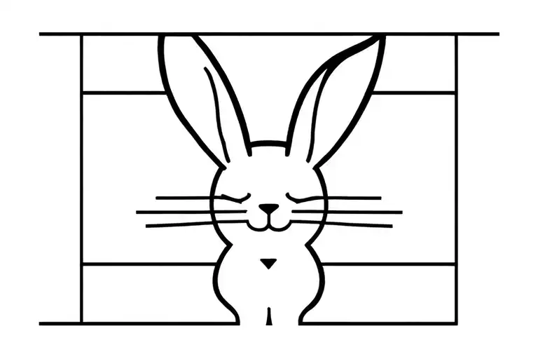 Bad Bunny album art tattoo design idea