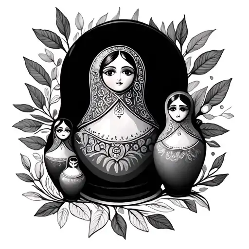 Nesting Doll tattoo design idea