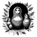 Nesting Doll tattoo design idea