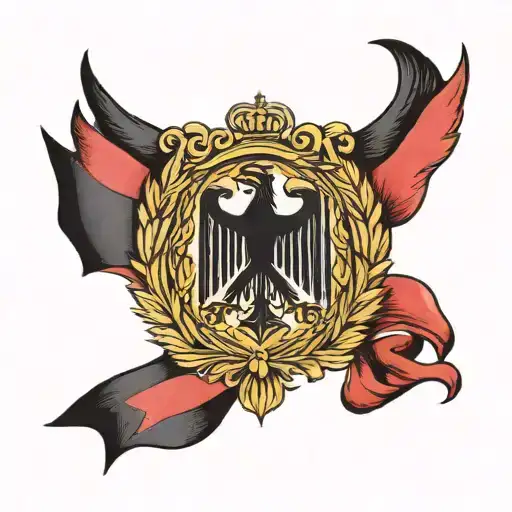 germany flag tattoo design idea