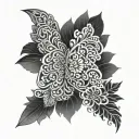henna sleeve tattoo design idea