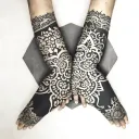 henna sleeve tattoo design idea