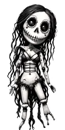 voodoo doll tattoo design idea
