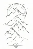 Mount Everest  tattoo design idea