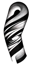 topography lines tattoo design idea