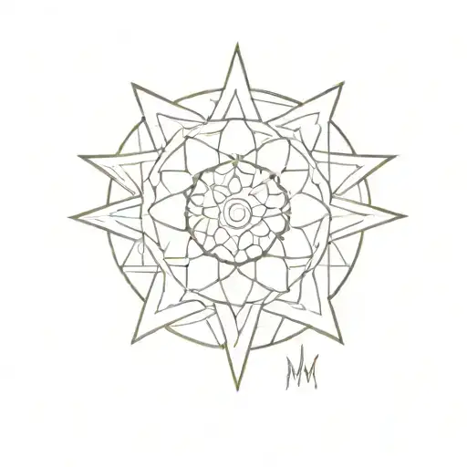 the divine feminine mac miller wheel tattoo design idea