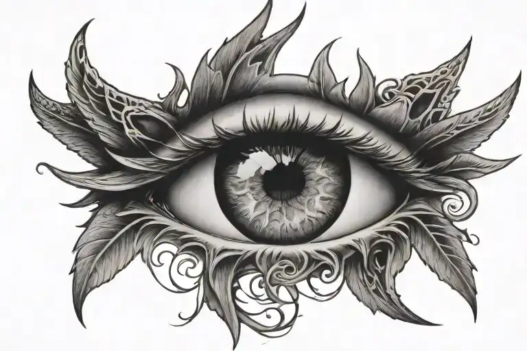 lucifer eye tattoo tattoo design idea