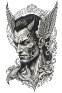 lucifer tattoo design idea