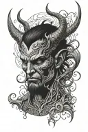 lucifer tattoo design idea