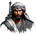 Arab Warrior tattoo design idea