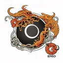 enso circle tattoo design idea