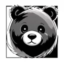 "Teddy" Teddy Bear Face Outline tattoo design idea