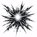 supernova shockwave tattoo design idea
