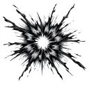 supernova shockwave tattoo design idea