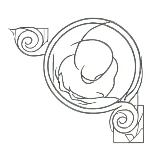 Torch and number 8 tattoo design idea