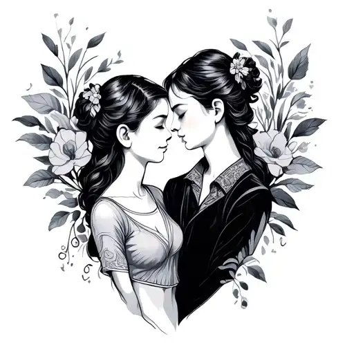 Mother And Son Matching tattoo design idea