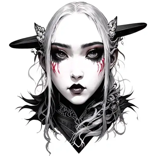 Onryo tattoo design idea