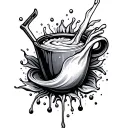 milk tattoo design idea