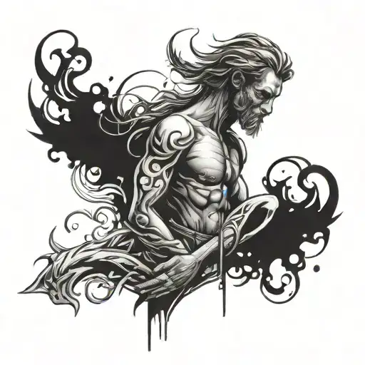 stick figures tattoo design idea