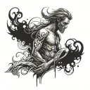 stick figures tattoo design idea