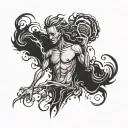 stick figures tattoo design idea