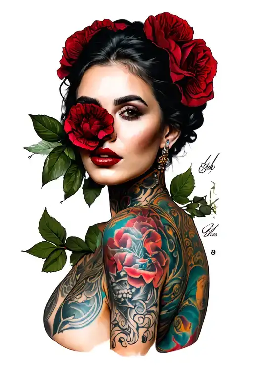 whore tattoo design idea