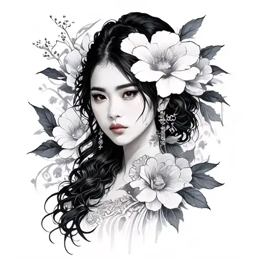 Korean tattoo design idea